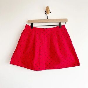 Oh My Disney Skirt Size Medium Women's Mini Skirt Pleated Polka Dots Mickey Red